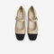 Bata玛丽珍单鞋女2022春季新款甜美真羊皮平软底浅口鞋AKN17AQ2