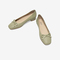 Bata奶奶鞋女2022夏商场新款镂空牛皮平软底浅口单鞋AKN35BQ2