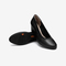 Bata浅口单鞋女2022春季商场新款真羊皮粗跟软底奶奶鞋AQ712AQ2