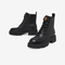 Bata马丁靴女2022冬季商场新款牛皮英伦风牛皮厚底短筒靴3371DDD2