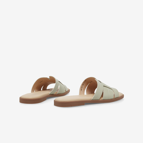 Bata外穿拖鞋女2023夏季商场新款羊皮舒适软底罗马风凉拖ARP05BT3