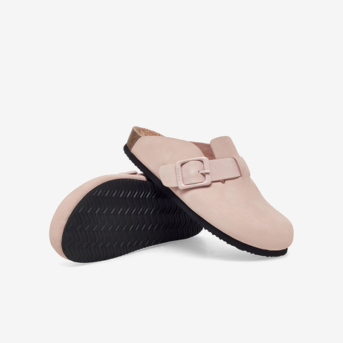 Bata包头拖鞋女2023夏季商场新款英伦风牛皮舒适勃肯鞋VNW01BH3