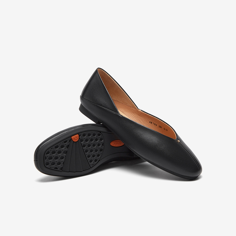 Bata浅口单鞋女2023秋季商场新款通勤百搭文艺羊皮软底鞋ART06CQ3