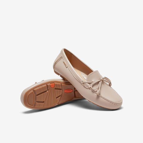 Bata乐福鞋女2024春季商场新款复古英伦风羊皮软底一脚蹬8581DAA4