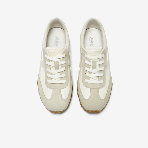 Bata休闲鞋女2024春季新款牛皮通勤百搭复古德训运动鞋VRV09AM4