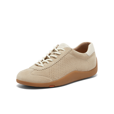 Bata德训鞋女2025春商场新款轻便通勤百搭羊皮休闲运动鞋ALI30AM5