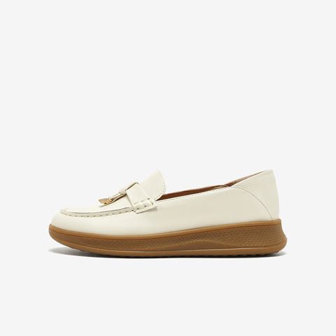 Bata乐福鞋女2025春商场新款复古英伦厚底牛皮通勤一脚蹬WRVG4AA5