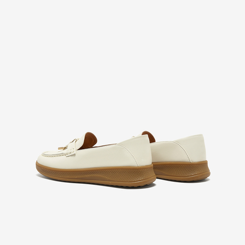 Bata乐福鞋女2025春商场新款复古英伦厚底牛皮通勤一脚蹬WRVG4AA5