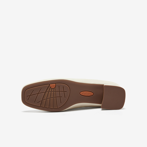 Bata乐福鞋女2025春商场新款英伦羊皮通勤粗跟软底一脚蹬ANE12AA5