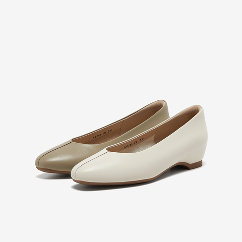 Bata浅口单鞋女2025春季商场新款羊皮软底通勤百搭单鞋AWZ08AQ5