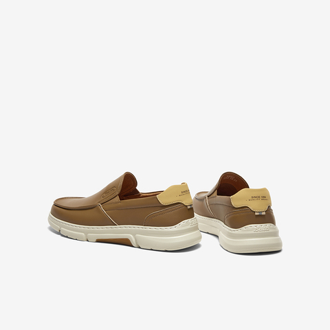 Bata乐福鞋男2025春商场新款羊皮软底舒适厚底百搭一脚蹬W9065AM5