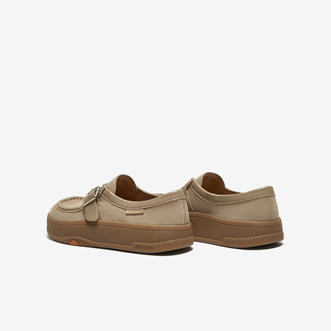 Bata袋鼠鞋女2025春商场新款百搭牛剖皮厚底百搭软底单鞋AGU26AM5