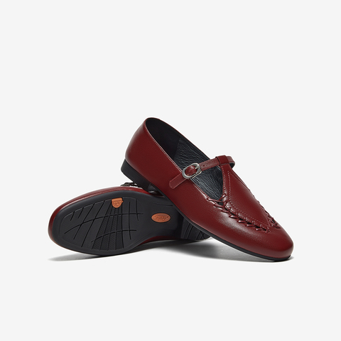 Bata乐福鞋女2025春季商场新款复古英伦风羊皮软底一脚蹬AVL48AA5