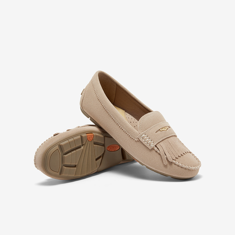 Bata乐福鞋女2025春商场新款英伦风牛剖皮通勤软底单AE266AA5