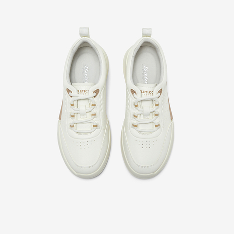 Bata休闲鞋女2025春季商场新款厚底通勤百搭牛皮运动鞋UNG02AM5