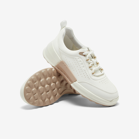 Bata休闲鞋女2025春季商场新款厚底通勤百搭牛皮运动鞋UNG02AM5