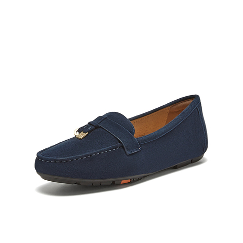 Bata乐福鞋女2025春商场新款英伦羊皮通勤百搭软底一脚蹬UFP11AA5