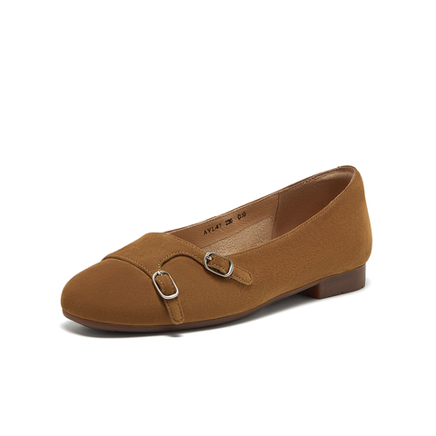 Bata浅口单鞋女2025春季新款羊皮百搭软底通勤舒适单鞋AVL47AQ5