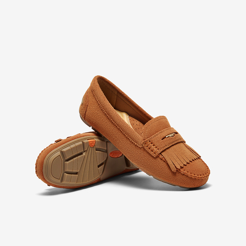 Bata乐福鞋女2025春商场新款英伦风牛剖皮通勤软底单AE266AA5