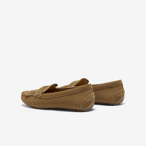 Bata乐福鞋女2025春商场新款英伦风牛剖皮通勤软底单AE266AA5