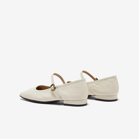 Bata浅口单鞋女2025春季新款复古羊皮优雅百搭淑女玛丽珍7091AAQ5