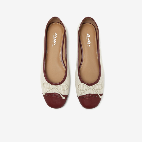 Bata浅口单鞋女2025春新款小香风百搭软底舒适通勤单鞋AVL39AQ5