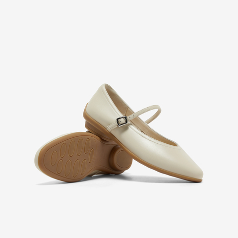 Bata浅口单鞋女2025春商场新款牛皮优雅百搭淑女玛丽珍25027AQ5