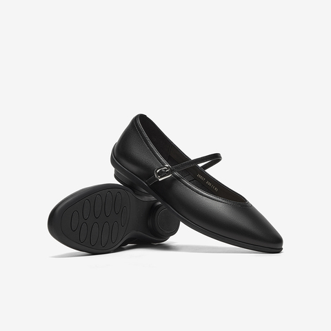 Bata浅口单鞋女2025春商场新款牛皮优雅百搭淑女玛丽珍25027AQ5