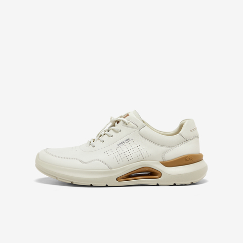 Bata休闲鞋男2025春商场新款牛皮厚底通勤透气百搭运动鞋EYX01AM5