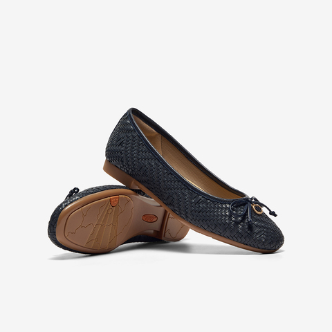 Bata浅口单鞋女2025春季商场新款优雅编织通勤软底单鞋AMV47AQ5