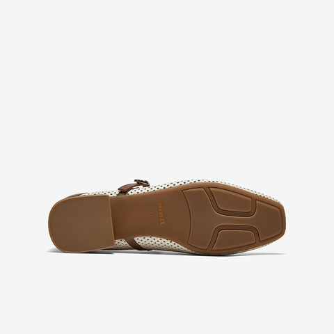 Bata洞洞玛丽珍2025夏季新款镂空透气百搭浅口女单鞋33372BQ5