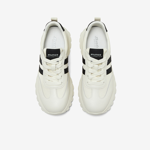 Bata小白鞋女2025夏季商场新款厚底透气休闲百搭运动鞋81638BM5