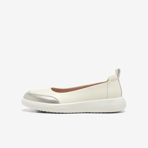 Bata奶奶鞋女2025夏季新款通勤牛皮厚底浅口百搭轻便单鞋WRVL5BQ5