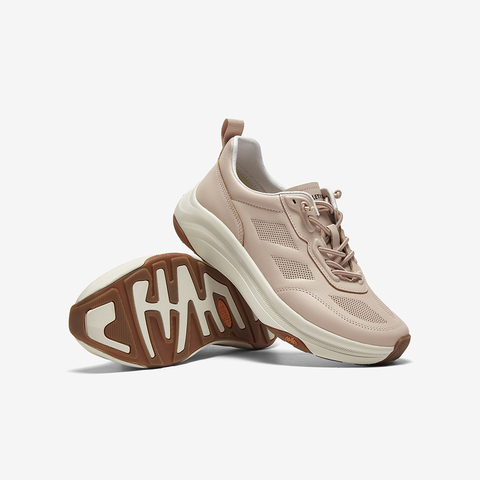 Bata休闲鞋女2025秋季商场新款厚底牛皮舒适通勤休闲鞋1S112CM5