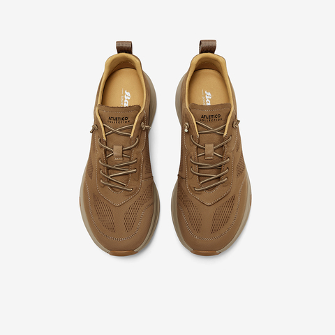 Bata休闲鞋男2025秋季商场新款厚底透气舒适通勤休闲鞋YC702CM5