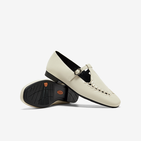 Bata乐福鞋女2025春季商场新款复古英伦风羊皮软底一脚蹬AVL48AA5