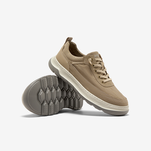 Bata休闲鞋男2025夏季商场新款厚底通勤透气百搭轻便板鞋ELH55BM5