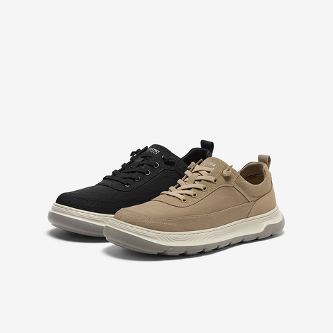 Bata休闲鞋男2025夏季商场新款厚底通勤透气百搭轻便板鞋ELH55BM5