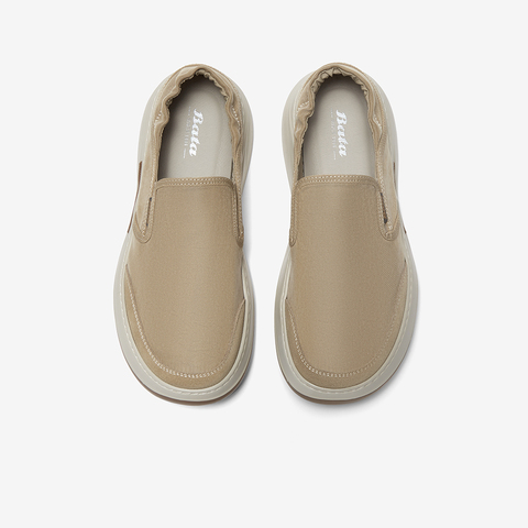 Bata乐福鞋男2025夏季新款休闲透气舒适厚底百搭一脚蹬L5770BM5