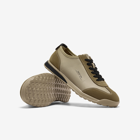 Bata休闲鞋男2025秋新款百搭通勤牛皮潮流德训运动鞋L3320CM5