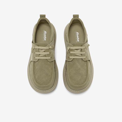 Bata休闲鞋男2025秋季商场新款厚底百搭适通勤休闲鞋C2961BM5