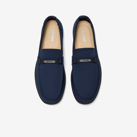 Bata乐福鞋男2025夏商场新款休闲透气舒适通勤百搭一脚蹬ESY02BM5