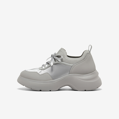 Bata休闲鞋女2025秋商场新款百搭透气优雅厚底通勤单鞋UTW04BM5