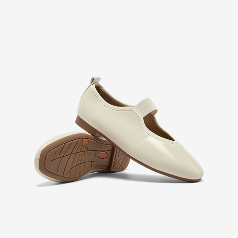 Bata时装玛丽珍2025秋季商场新款羊皮通勤软底浅口单鞋ART43CQ5