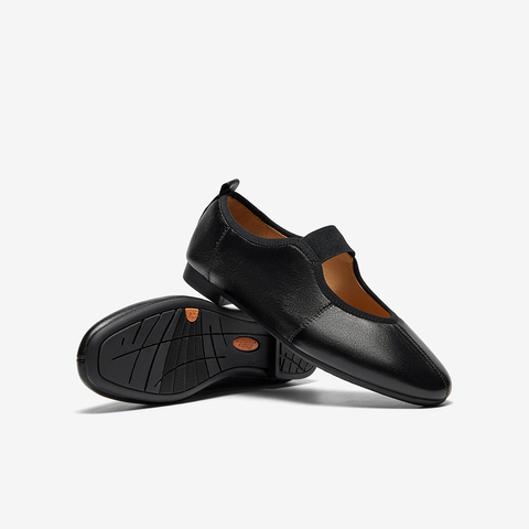 Bata时装玛丽珍2025秋季商场新款羊皮通勤软底浅口单鞋ART43CQ5