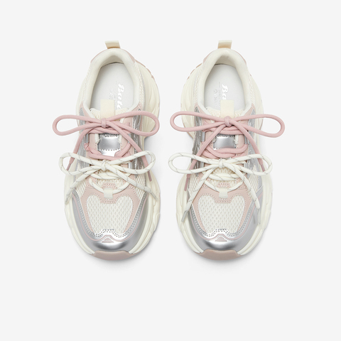 Bata老爹鞋女2025秋商场新款通勤百搭运动时尚厚底休闲鞋5825BCM5