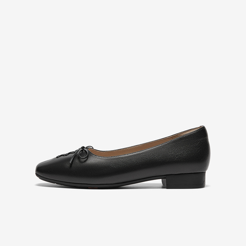 Bata浅口单鞋女2025秋商场新款羊皮粗跟通勤优雅软底单鞋AWV51CQ5