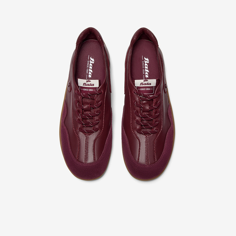 Bata休闲鞋女2025秋季商场新款通勤牛皮德训软底开车鞋ALI36CM5