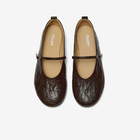 Bata羊皮书单鞋女2025秋商场新款百搭通勤浅口软底单鞋53968CQ5