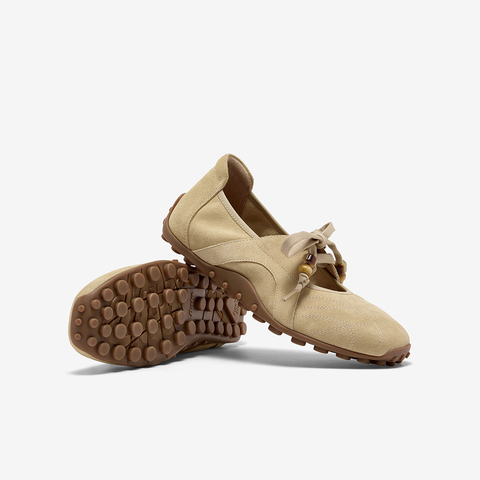 Bata休闲玛丽珍2025秋季商场新款牛剖皮浅口豆豆底单鞋ABI01CQ5